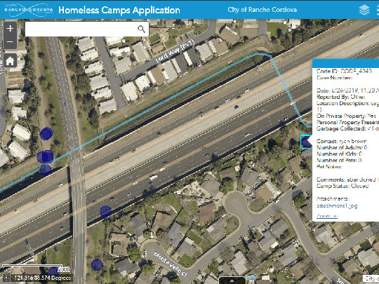 ArcGIS Collector App – Homeless Camps